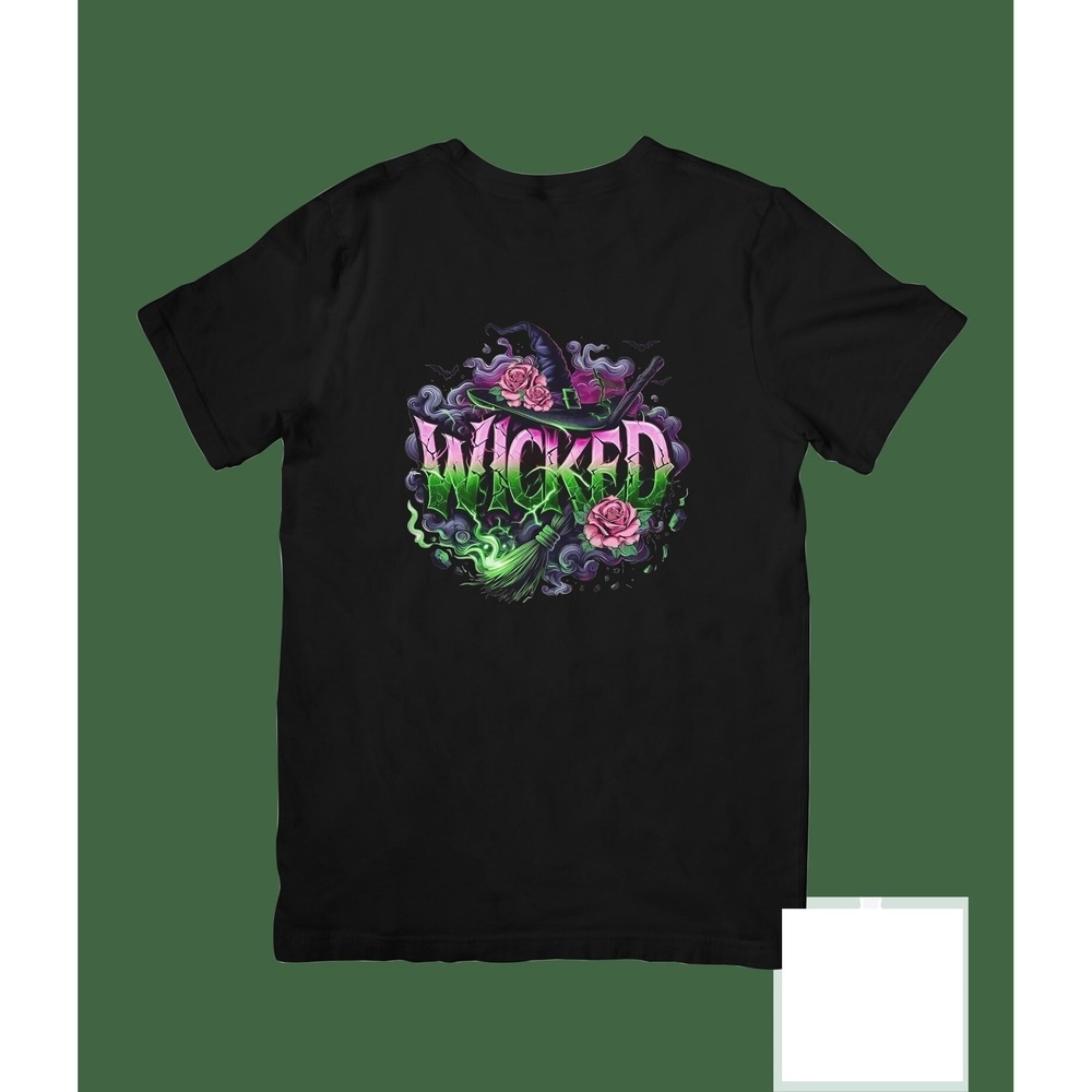 Wicked Elphaba & Glinda T-shirt Black